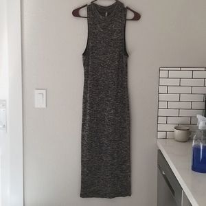Long sleeveless knit dress